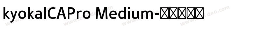 kyokaICAPro Medium字体转换
